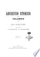 Archivio storico della Calabria periodico bimestrale illustrato