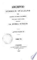 Archivio storico italiano. Appendice