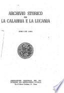 Archivio storico per la Calabria e la Lucania