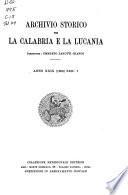 Archivio storico per la Calabria e la Lucania