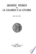 Archivio storico per la Calabria e la Lucania