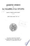 Archivio storico per la Calabria e la Lucania