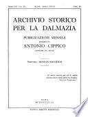 Archivio storico per la Dalmazia