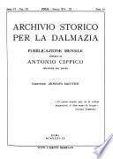 Archivio storico per la Dalmazia