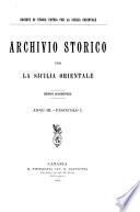 Archivio storico per la Sicilia orientale