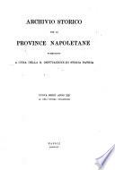 Archivio storico per le province napoletane