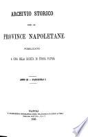 Archivio storico per le province napoletane