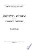 Archivio storico per le province parmensi