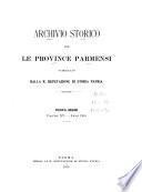 Archivio storico per le province Parmensi