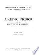 Archivio storico per le province parmensi