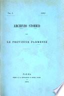 Archivio Storico per le Provincie Parmensi