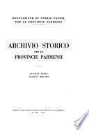 Archivio Storico per le Provincie Parmensi