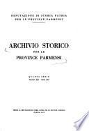 Archivio Storico per le Provincie Parmensi