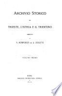 Archivio storico per Trieste, l'Istria e il Trentino