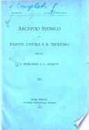 Archivio storico per Trieste l'Istria ed il Trentino