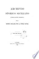 Archivio storico siciliano pubblicazione periodica per cura della Scuola di paleografia di Palermo