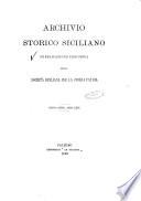 Archivio storico siciliano pubblicazione periodica per cura della Scuola di paleografia di Palermo