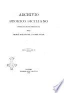 Archivio storico siciliano pubblicazione periodica per cura della Scuola di paleografia di Palermo