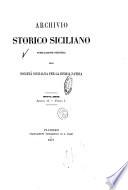 Archivio storico siciliano pubblicazione periodica per cura della Scuola di paleografia di Palermo