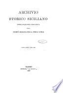 Archivio storico siciliano pubblicazione periodica per cura della Scuola di paleografia di Palermo