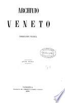 Archivio Veneto Publicazione Periodica.Anno Nono