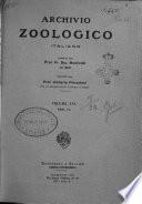 Archivio zoologico italiano pubblicato sotto gli auspicii della Unione Zoologica