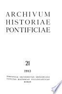 Archivum historiae pontificiae