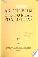 Archivum historiae pontificiae