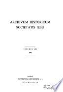 Archivum historicum Societatis Iesu