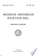 Archivum historicum Societatis Iesu