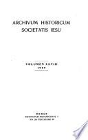 Archivum historicum Societatis Iesu