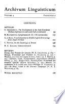 Archivum Linguisticum