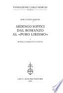 Ardengo Soffici dal romanzo al puro lirismo: Modelli narrative e poetici