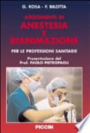 Argomenti di anestesia e rianimazione
