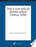 Arie a voce sola de diversi auttori (Venice, 1656)