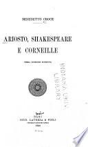 Ariosto, Shakespeare e Corneille