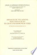 Arnaldi de Villanova tractatus octo in græcum sermonem versi
