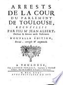 Arrests de la cour du Parlement de Toulouse