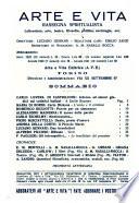 Arte e vita rassegna letteraria mensile