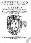 Artemidoro di Mario Teluccini, sopranominato il Bernia. Doue si contengono le grandezze de gli Antipodi. ..
