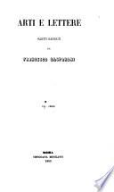 Arti e lettere