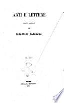 Arti e lettere scritti raccolti