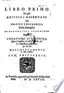 Artifici osservati sopra l'orationi di Cicerone, sopra Virgilio, le ode d'Oratio et le comedie di Terentio et da lui mescolatamente in esso tessutti