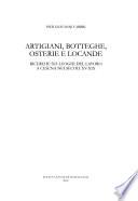 Artigiani, botteghe, osterie e locande