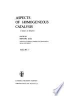 Aspects of homogeneous catalysis