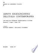 Aspetti sociolinguistici dell'Italia contemporanea