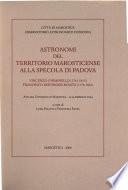 Astronomi del territorio marosticense alla specola di Padova
