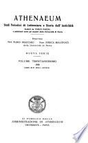 Athenaeum Studi periodici di letteratura e storia dell'antichita