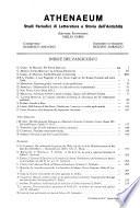 Athenaeum Studi periodici di letteratura e storia dell'antichita