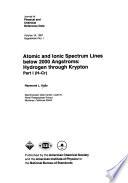 Atomic and Ionic Spectrum Lines Below 2000 Angstroms